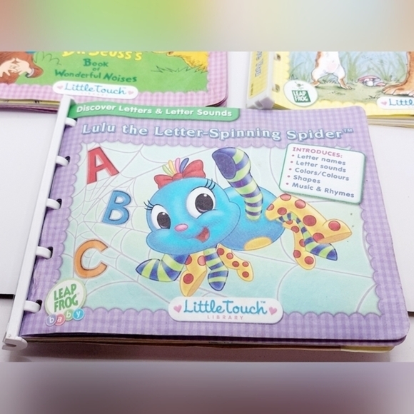 Pink with Purple Pillow Little Readers Leap Pad Lot Of books and Cartridges - Picture 8 of 11